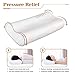 LUXFFY Memory Pillow, Adjustable Sandwich Memory Foam Pillow for Sleeping, Cervical Pillow for Neck Pain, Orthopedic Contour Pillow for Back, Stomach, Side Sleepers, CertiPUR-US