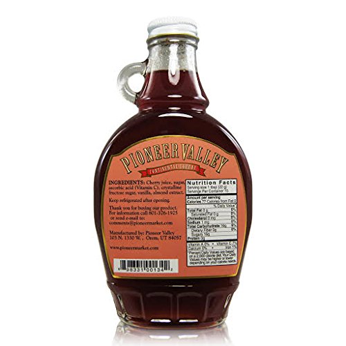Pioneer Valley Gourmet Continental Cherry Fancy Syrup (11.5oz.) - Thumbnail 2