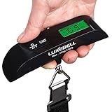 Digital Luggage Scale, Luxebell 110lbs for Traveler and Home - Saves Money And Time (Black)
