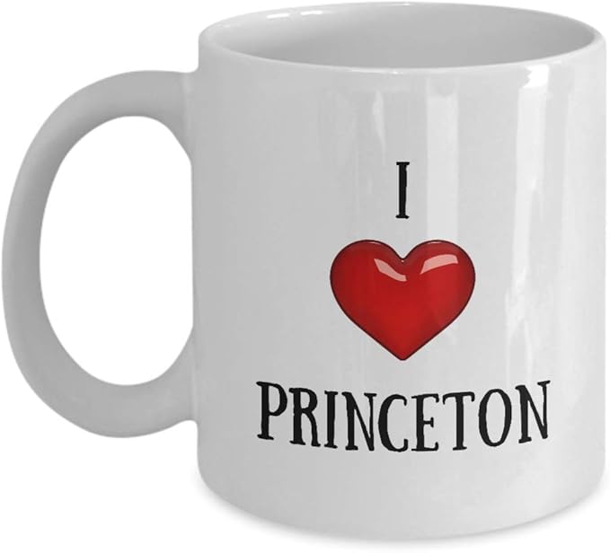 I Love Princeton Mug American States, Cities and Towns
