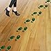 St.particks Day Decorations, Konsait St.Patrick Leprechaun Footprint Floor Decals Removable Shamrock Foot Stickers for Window Walls Saint Patty's Day Party Favors Supplies Decoration(16 Pairs)