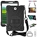 Zenrich Galaxy Tab S2 8.0 Case, zenrich Rotating High Impact Heavy Duty Armor Cover W/ Hand Strap Handle Shoulder Belt Carry Kickstand Skin for Samsung Galaxy Tab S2 SM-T710 T713 T715 (Black)