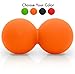 321 STRONG Double Lacrosse Ball Style Massage Balls - Orange