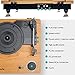 Record Player, Popsky Vintage Turntable 3-Speed Bluetooth Record Player with Speaker, Portable LP Vinyl Player, Vinyl-to-MP3 Recording, 3.5mm AUX & RCA Jackthumb 2