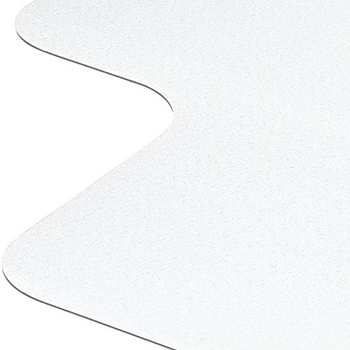 Firm And Sturdy Chair Mat For Hardwood Floors Non Breakable Polycarbonate Highly Transparent Non Slip Backing Premium Quality Made in Europe Size 36" X 48" 1/16" With Lip Shipped Flat