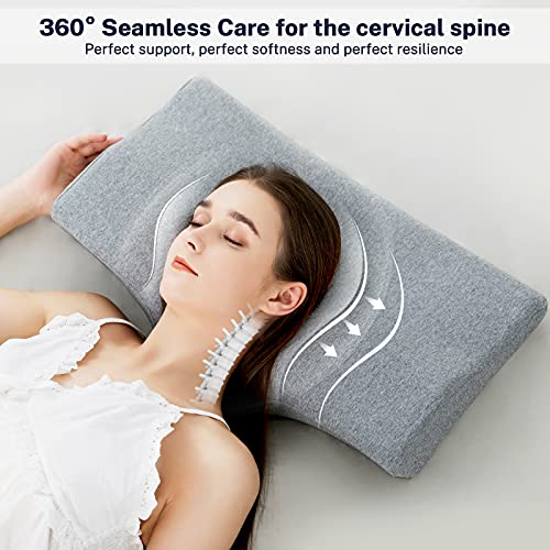 Misiki Memory Foam Pillow Orthopedic Pillow Cervical Pillow for Neck