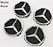 Mercedes Benz Wheel Center Caps - Matte Black - Set of 4 Pcs Raised Chrome Star - 75mm / 3 Inch - Mercedes Benz Wheel Caps – AMG Wheel Center Cap - Hub Caps - Mercedes Benz Center Wheel Caps