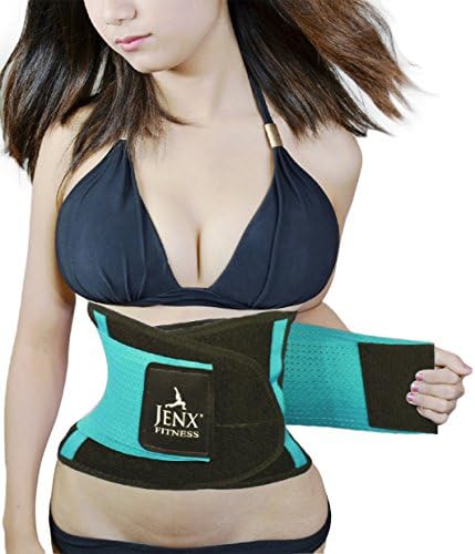Jenx Fitness Unisex Waist Trimmer, Light Green,  Large