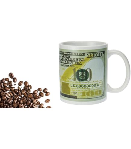 Amazon.com | CafePress Million Dollar Mug 11 oz (325 ml) Ceramic Coffee Mug:  Coffee Cups & Mugs