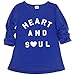 Jastore® Baby Girls 2 Piece Set Blue Long Sleeve T-Shirt and Stripes Leggings (6T)