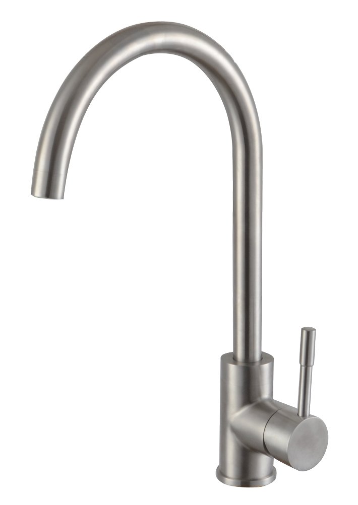 Kitchen Sink Tap with Pull Down | Stainless Steel Kitchen Sink Mixer Taps | Single Handle Tap for Farmhouse Camper & Utility Room | 360° Swivel Modern Kitchen Tap | Monobloc Spout Sink Mixer Tap