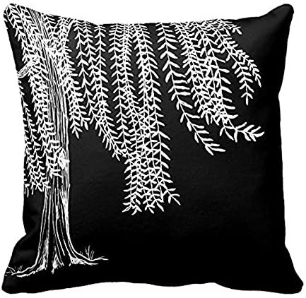 Buy or buy Allforyou 18x18Inch Twin Sides Bedding Pillow Case Home Decoration Square Decorative Cushion Cover Pillowcase Black And White Weeping Willow Tree Pillowcases