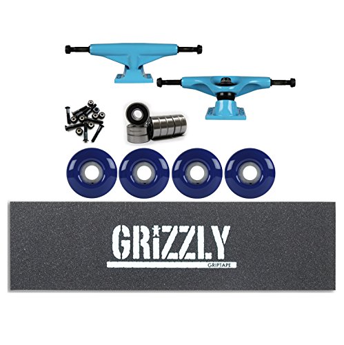 TENSOR Trucks Magnesium Blue 5.0 52mm 281 Blue Wheels Grizzl