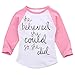 MIOIM Baby Girls Letter Pinted Saying Long Sleeve T-shirt Tops Tees Blouse