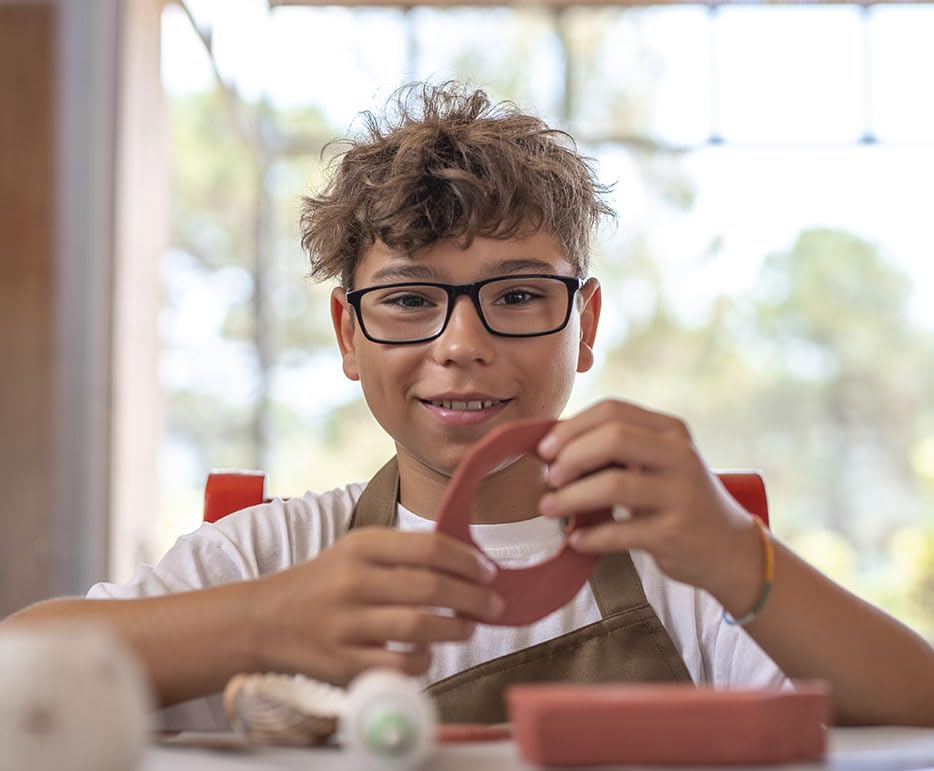 Jovi - Air Dry Modeling Clay, Set of 3 Units, 1.1lb Each, Total of 3.3 lb, No Oven Needed, Terracotta Color, Pottery Clay for Arts and Crafts Projects (P88/3)