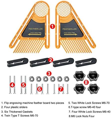 chengshiandebaihu Featherboards Feather Loc Board for Table Saws Router & Tables Fences Tools