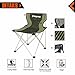 KingCamp Folding Camp Quad Chair Aluminum Frame Padded Oversized Light Weight Heavy Duty Portable Stable Camping Picnic Backpacking Outdoor Home Carry Bag