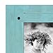 TNELTUEB 2 Pack Turquoise Blue Distressed Wood Frame - Rustic Shabby Chic Frame - Ready to Hang - Ready to Stand - with Self-Stand Easel (Display 4 x 6 inch)