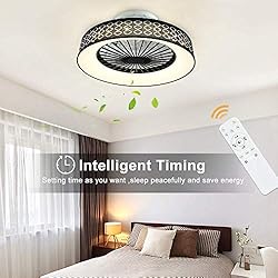 DLLT Remote Ceiling Fan with LED Light-30W Small