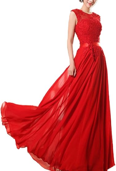 Amazon Iwec レディース ワンピース セミフォーマル フェミニン 上品 セクシー チュール レッド M ワンピース チュニック 通販