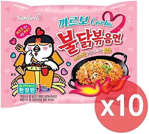 SAMYANG, HOT CHICKEN FLAVOUR RAMEN, CARBO, NET WEIGHT 130 G (PACK OF 2 PIECES) / 8Y KK