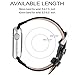 2 Colors Compatible Apple Watch Bands 38mm, Fullmosa Bamboo Calf Leather Compatible iWatch Band/Strap with Stainless Steel Clasp Compatible Apple Watch Series 1 2 3,Black