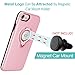ICONFLANG iPhone 8 Case,iPhone 7 Case,iPhone SE 2nd Generation Case, 360 Degree Rotating Ring Kickstand Shockproof Impact Protection Function Can Work with Magnetic Car Mount case 2018- Pink