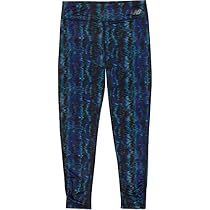 New Balance Little Girls' Performance Tights, Dark Ikat, 4
