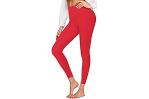 GROTEEN Leggings for Women High Waisted Tummy Control No See-Through Yoga Pants Workout Running Leggings