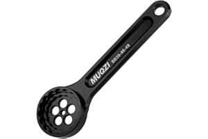 MUQZI 5-in-1 Bike Bottom Bracket Tool for 12/16-Notch 39/41/44/46/49mm External Cups Lockring, Bicycle BB Wrench Suitable for Shimano, SRAM, FSA, Rotor, Chris King, Truvativ GXP, Etc