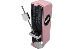 Mini Mechanical Metronome, Traditional Metronome, Portable Mechanical Metronome for Piano Player, Music Students, Musicians by Bravodeal (Pink)