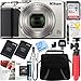 Nikon A900 20MP Longest Slim Zoom COOLPIX WiFi Digital Camera with 4K UHD Video 35x Telephoto NIKKOR Zoom Lens + 32GB Dual Battery Accessory Bundle (Silver)