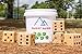 Summit Games Giant Yard Dice Set with Throwing Bucket - Includes 6 Wooden Dice (3.5