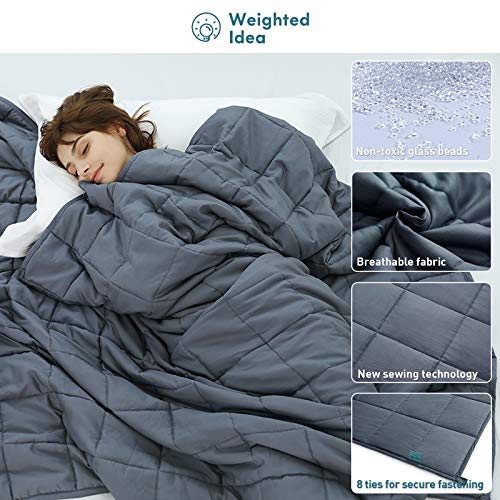 Weighted Idea Weighted Blanket with Removable Cover 15 Pounds 48x78