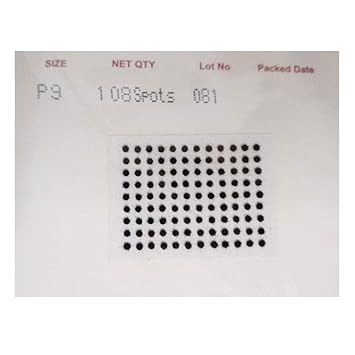 Eyetex P9 Pallavi Bindi (Black) - Pack of 10