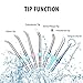Water Dental Flosser for Teeth, INSMART 600ml Capacity with 7 Multifunctional Tips Clean Oral Irrigator, FDA Approved IPX7 Waterproof Portable Countertop Water Flosser