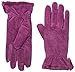 isotoner Women’s Genuine Suede Cold Weather Gloves with Warm, Soft Lining