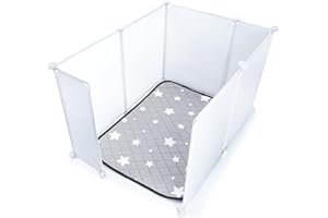 ULIGOTA Cat Litter Box Enclosure - Hidden Cat Litter Box Splash Guard, Extra Large 28L x 21.5W x 18H inch with Cat Litter Mat (Cat Litter Box Not Included)