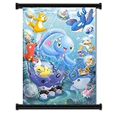 Pokemon Anime Fabric Wall Scroll Poster (16
