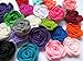 YYCRAFT Pack of 20PCS Felt Flower Rose 1.5