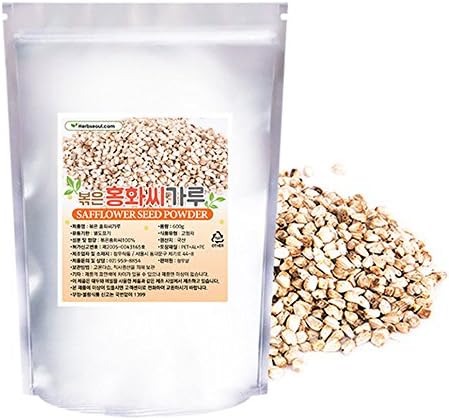 [Jeongwoodang]Stir fried Safflower Seed Powder 21.2oz/Source of Omega 3/Skin Firming/Magnesium/Super Food/홍화씨/红花核