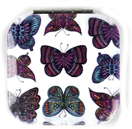 Nine Butterflies - Square Compact Handbag Mirror