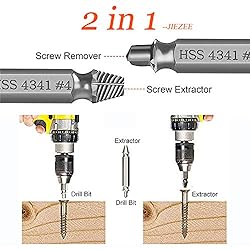 Damaged Stripped Screw Extractor Kit for Broken