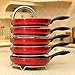 WiseLife Height Adjustable Pan Pot Organizer Rack, 5-Tier Stainless Steel,10 11 & 12 Inch Heavy Duty Kitchenware Cookware Pot Rack Holder Kitchen Cabinet Countertop Storage Solution