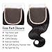 AMELI Body Wave 4 Bundles With Closure Short Human Hair Weave Bundles With Free Part Lace Closure 8A Brazilian Hair 8 inch Natural Color (8 8 8 8+8 closure)