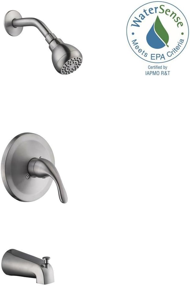 Glacier Bay Builders 1 Handle 1 Spray Tub And Shower Faucet In