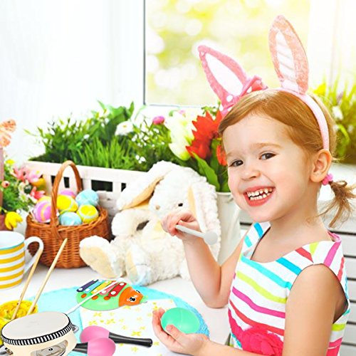 image for FRIEET Toddler Toys, Kids Musical Instruments - 9 types 15 pcs Percuss