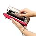 Small Crossbody Bag Cell Phone Purse for Women,Women Wallet Long Clutch Faux Leather Card Holder Fashion Hand Purse Lady Woman Handbag Bag-Hot Pink