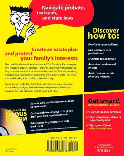 Wills And Trusts Kit For Dummies For Dummies S Amazon Co Uk Larson Aaron 9780470283714 Books