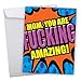 NobleWorks - Big Funny Mother's Day Greeting Card 8.5 x 11 Inch with Envelope (1 Pack) Holiday, Large Jumbo Mom Amazing Mom J2084MDG